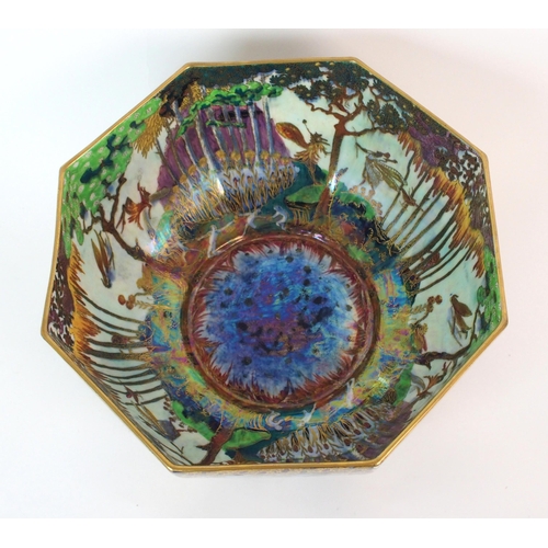 237 - A Wedgwood Fairyland Lustre octagonal centrebowl  by Daisy Makeig-Jones