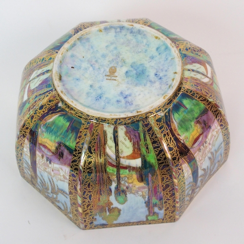 237 - A Wedgwood Fairyland Lustre octagonal centrebowl  by Daisy Makeig-Jones