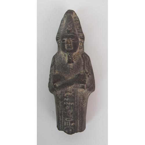 26 - An Egyptian carved stone statue of a Jackal-headed god