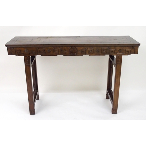 308 - A Chinese hardwood alter table