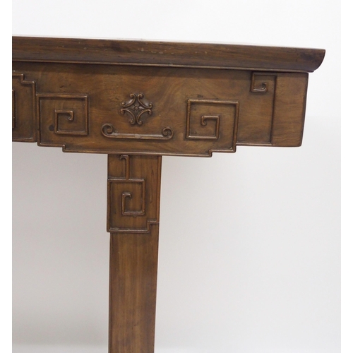 308 - A Chinese hardwood alter table