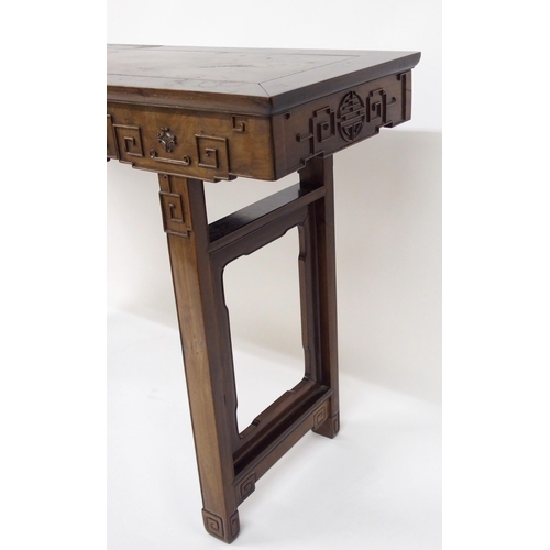 308 - A Chinese hardwood alter table