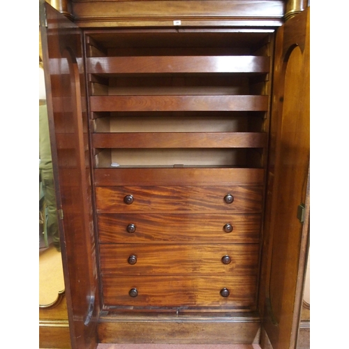 319 - A Victorian mahogany wardrobe