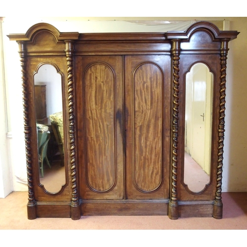 319 - A Victorian mahogany wardrobe