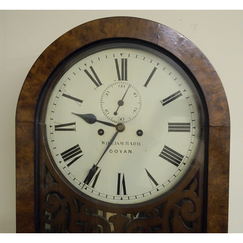 320A - William Barr of Govan  a regulator long case clock