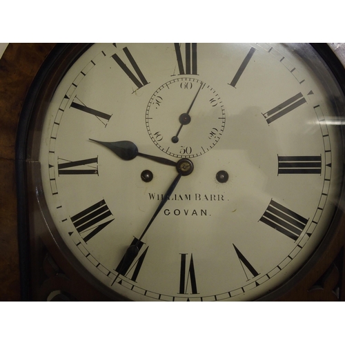 320A - William Barr of Govan  a regulator long case clock