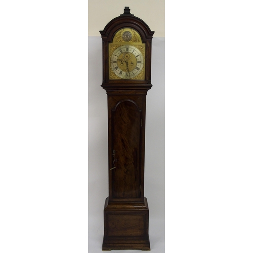 321 - A mahogany longcase clock