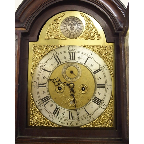 321 - A mahogany longcase clock