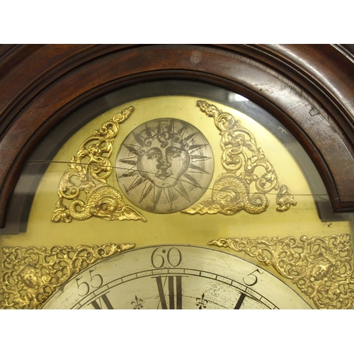 321 - A mahogany longcase clock