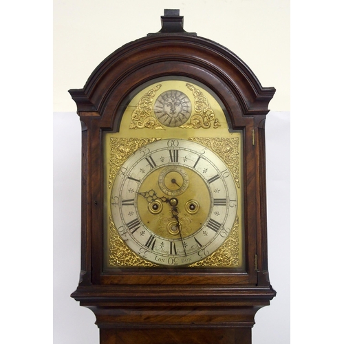 321 - A mahogany longcase clock