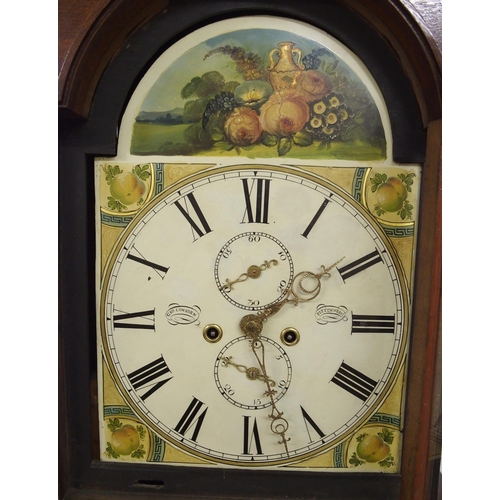 322 - An oak longcase clock