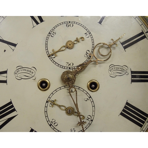 322 - An oak longcase clock