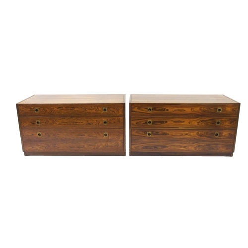 324 - A pair of rosewood chests designed by Robert Heritage for Archie Shine