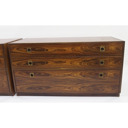 324 - A pair of rosewood chests designed by Robert Heritage for Archie Shine