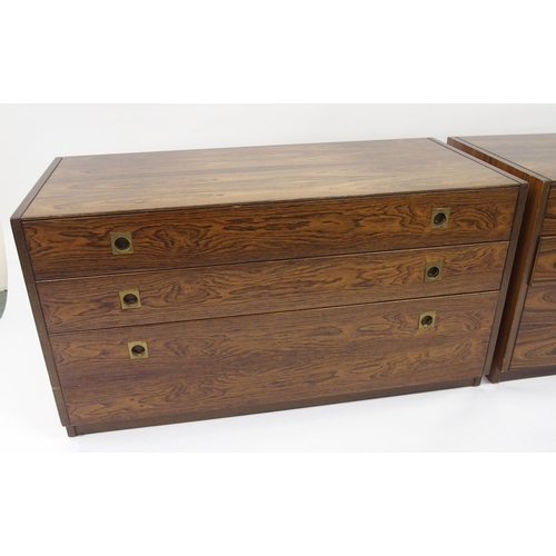 324 - A pair of rosewood chests designed by Robert Heritage for Archie Shine