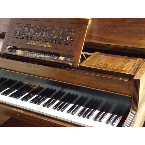 326 - A John Broadwood & Sons  London  rosewood baby grand piano