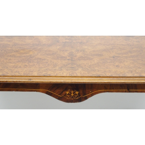 328 - A Victorian walnut rectangular occasional table