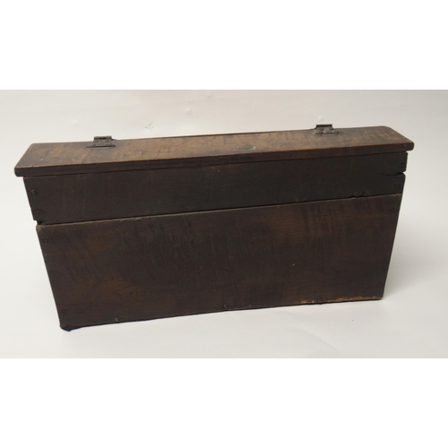 331 - A late 17th Century oak bible box