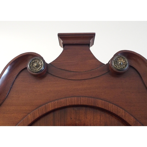 334 - A mahogany and ebony strung longcase clock