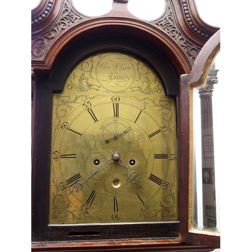 337 - A George III mahogany longcase clock