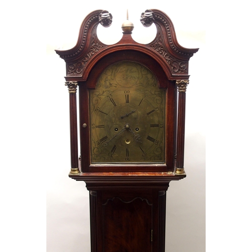 337 - A George III mahogany longcase clock