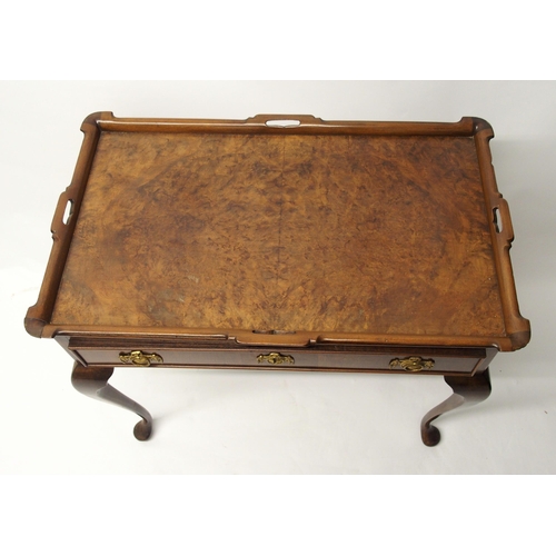 345 - A walnut tray top side table