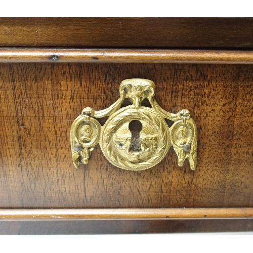 345 - A walnut tray top side table