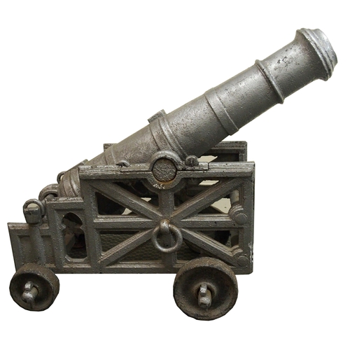 356 - A Victorian cast iron cannon