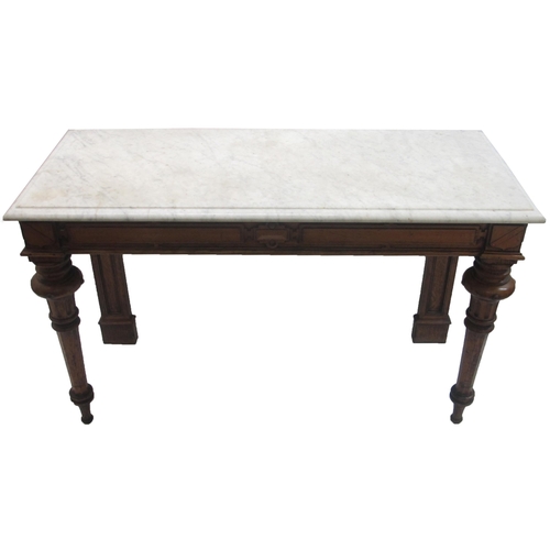 361 - A Victorian oak console table