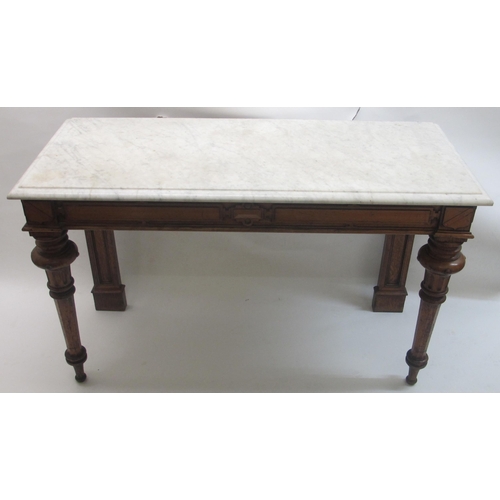 361 - A Victorian oak console table