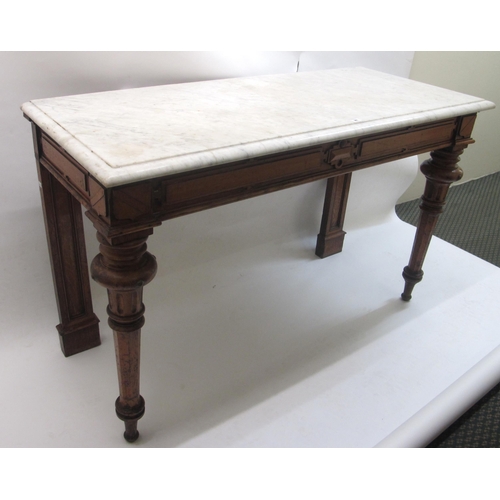 361 - A Victorian oak console table