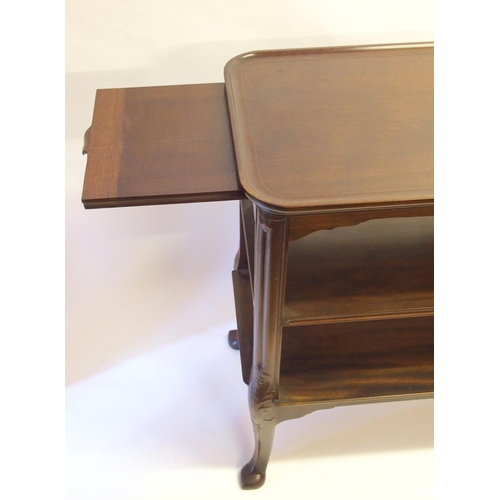 367 - A Whytock & Reid mahogany three tier buffet