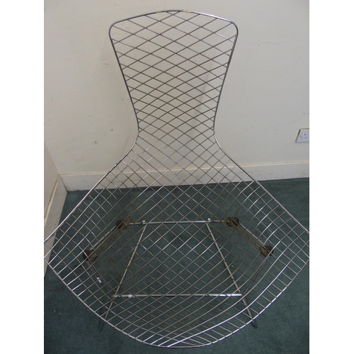 374 - A pair of Harry Bertoia steel wirework chairs