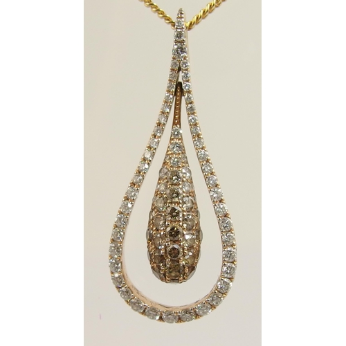 459 - An 18ct diamond pendant