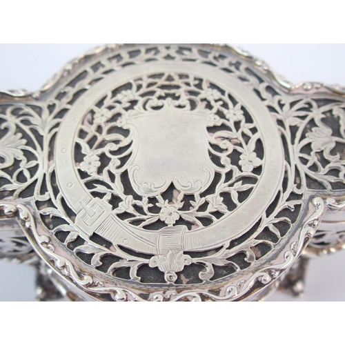 654 - A silver jewellery box