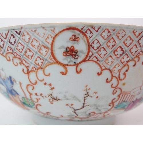 70 - A Chinese export famille rose bowl