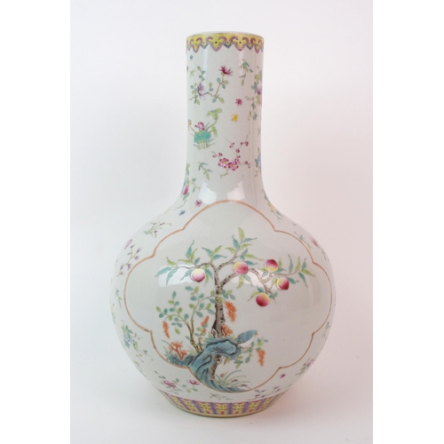 71 - A Chinese baluster vase