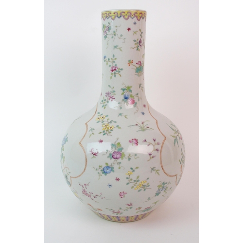 71 - A Chinese baluster vase