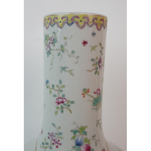 71 - A Chinese baluster vase