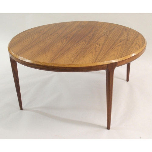 1014 - *WITHDRAWN* A Silkborg circular rosewood coffee table