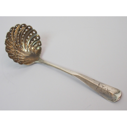 250 - A pair of George III silver sauce ladles