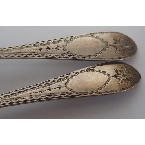 251 - A set of ten Victorian silver teaspoons