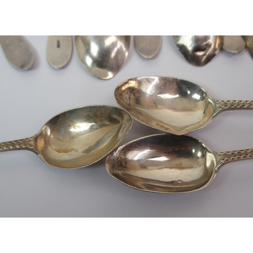 251 - A set of ten Victorian silver teaspoons