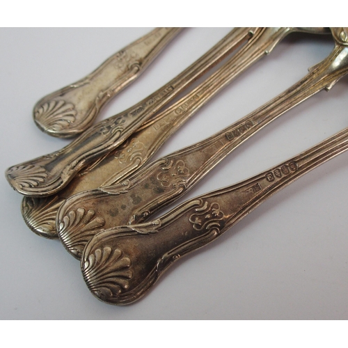 252 - A set of five Irish silver teaspoons