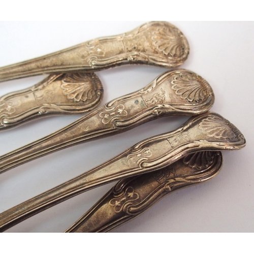 252 - A set of five Irish silver teaspoons