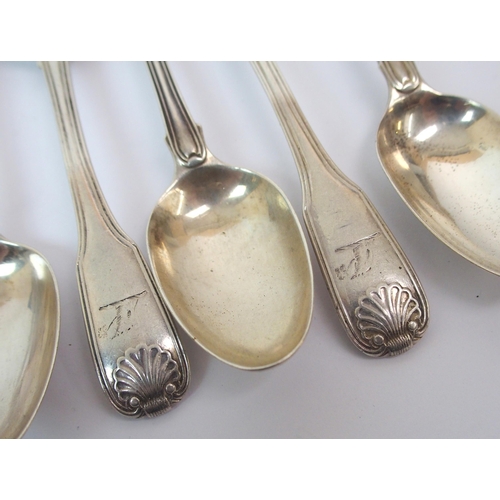 254 - A set of twelve George III silver teaspoons