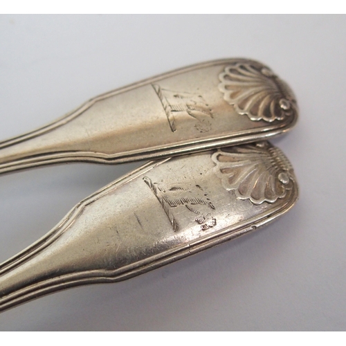 254 - A set of twelve George III silver teaspoons