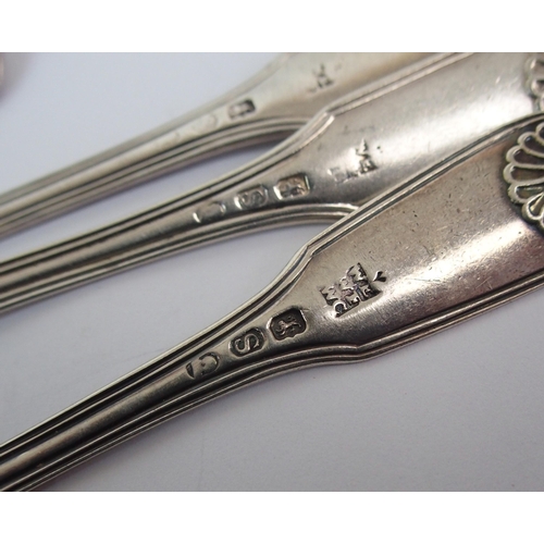 254 - A set of twelve George III silver teaspoons