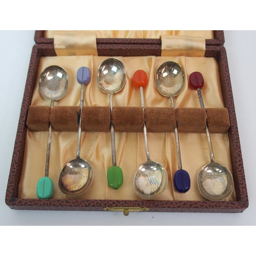 257 - A silver seal top spoon