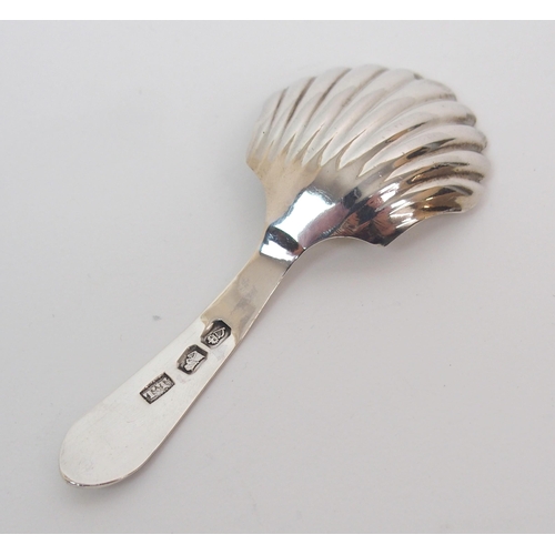 260 - An Irish silver caddy spoon